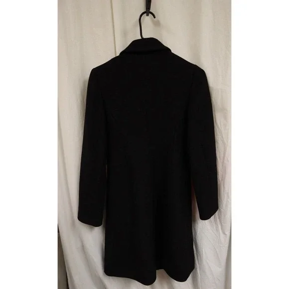 Kate Spade Coat Size Small Pea Coat Black Damaged (3) - Picture 3 of 10